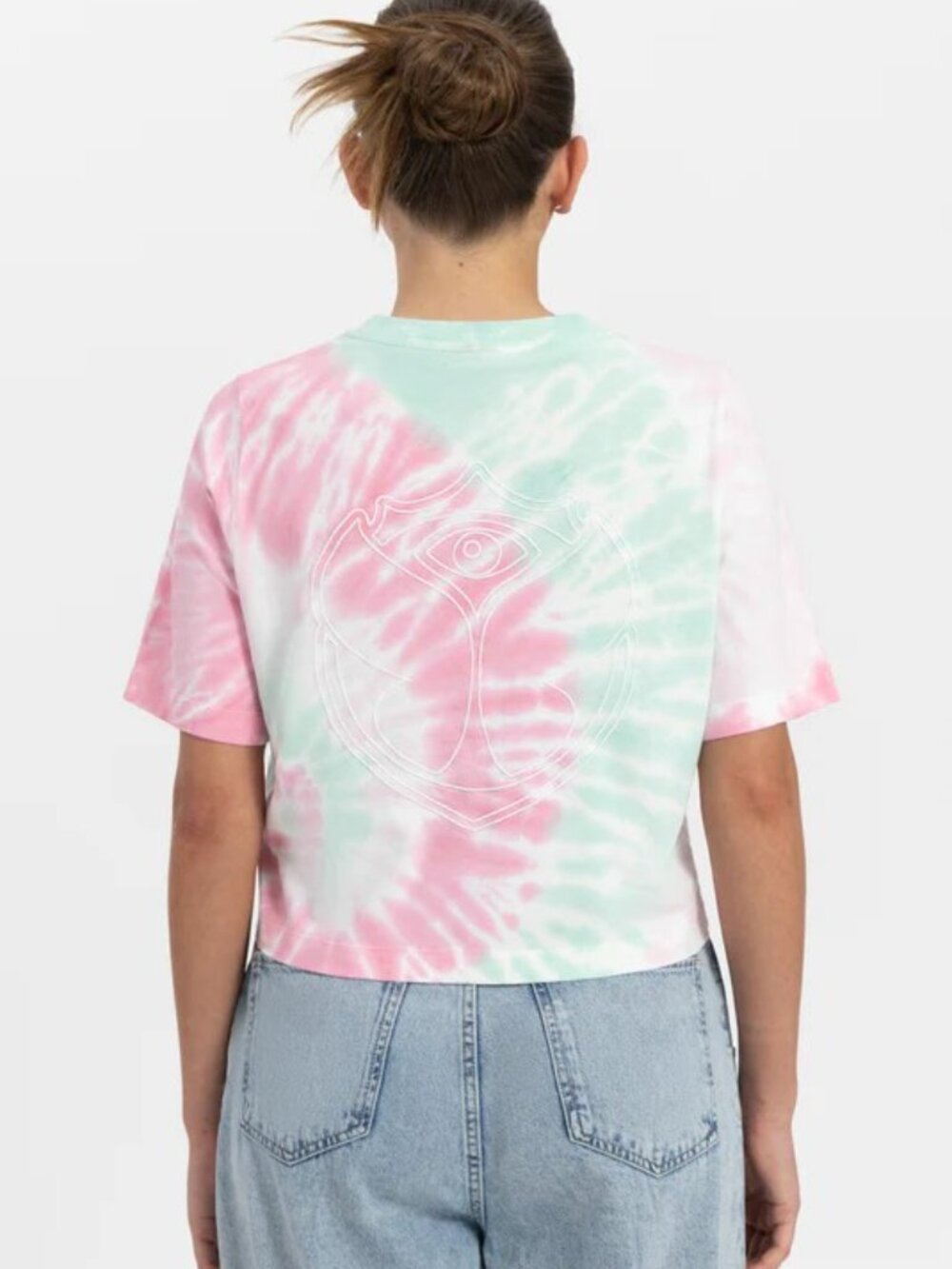 TOMORROWLAND Pastel Tie-Dye Tee in Mint & Blush - Picture 2 of 6